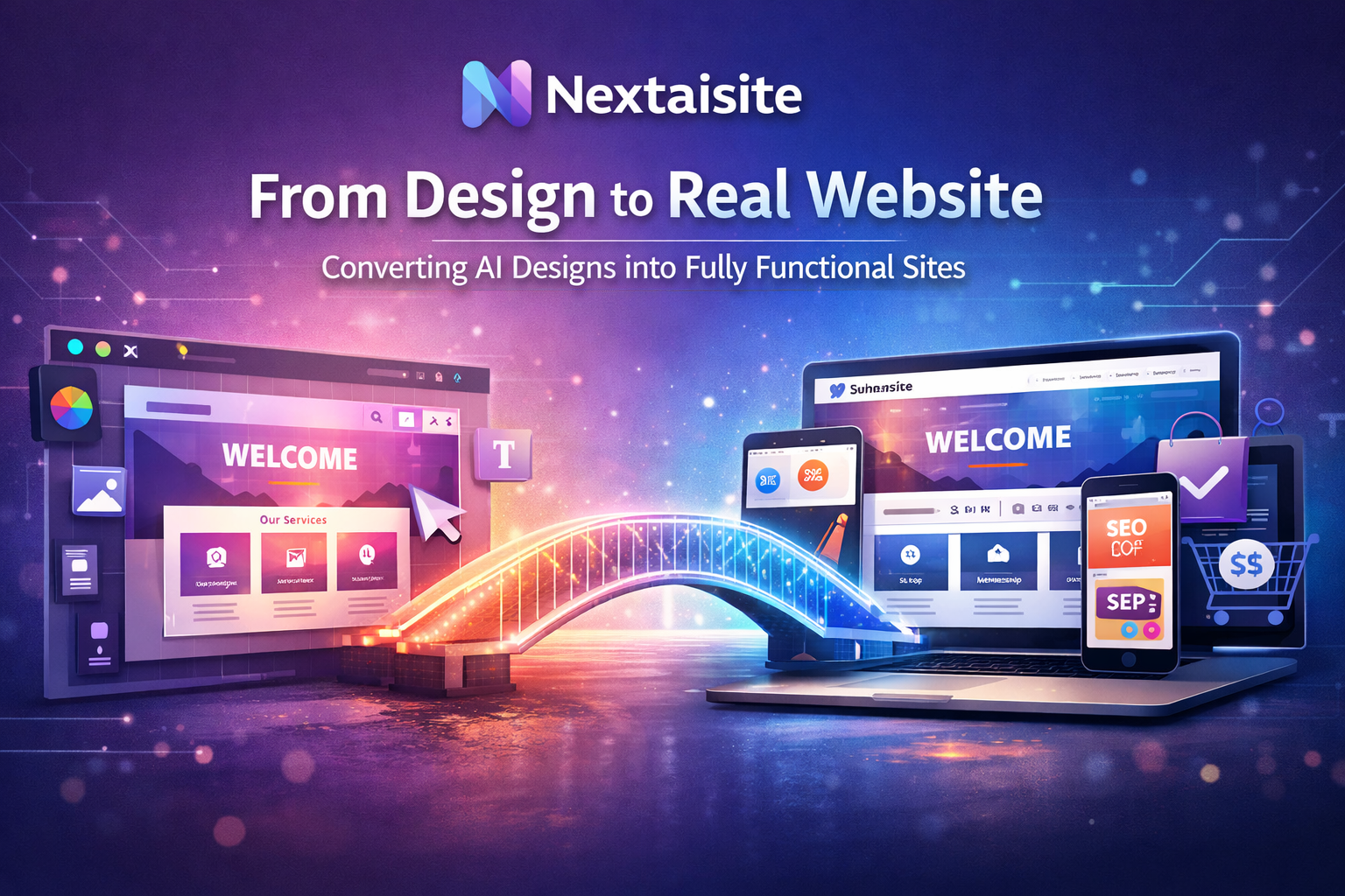 From Design to Real Website: How Nextaisite Turns AI Designs into Fully Functional Websites