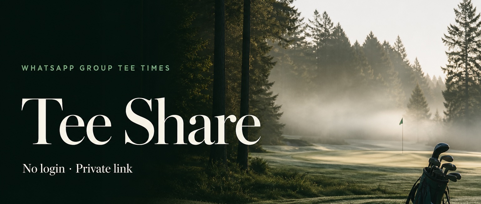 Tee Share puts your golf tee times in one link.